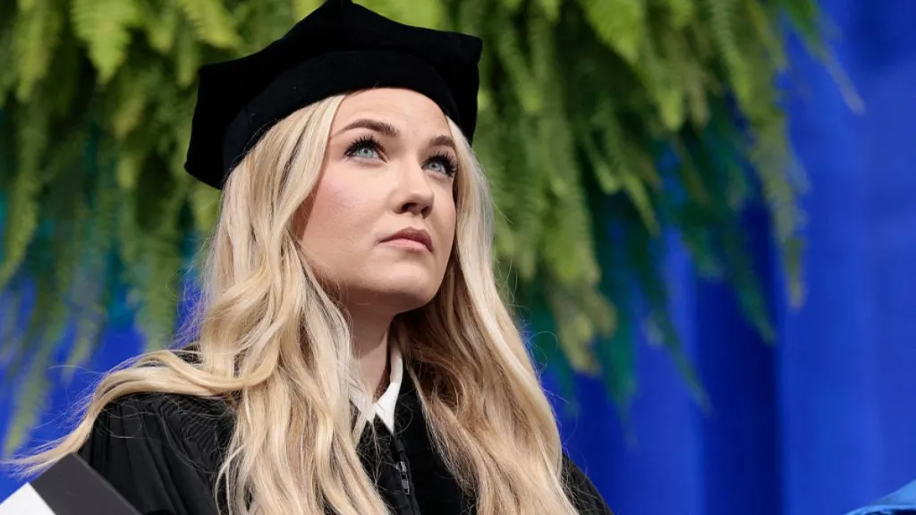 Erika Kirk Has 6-Word Response After Being Heckled at TPUSA Event
