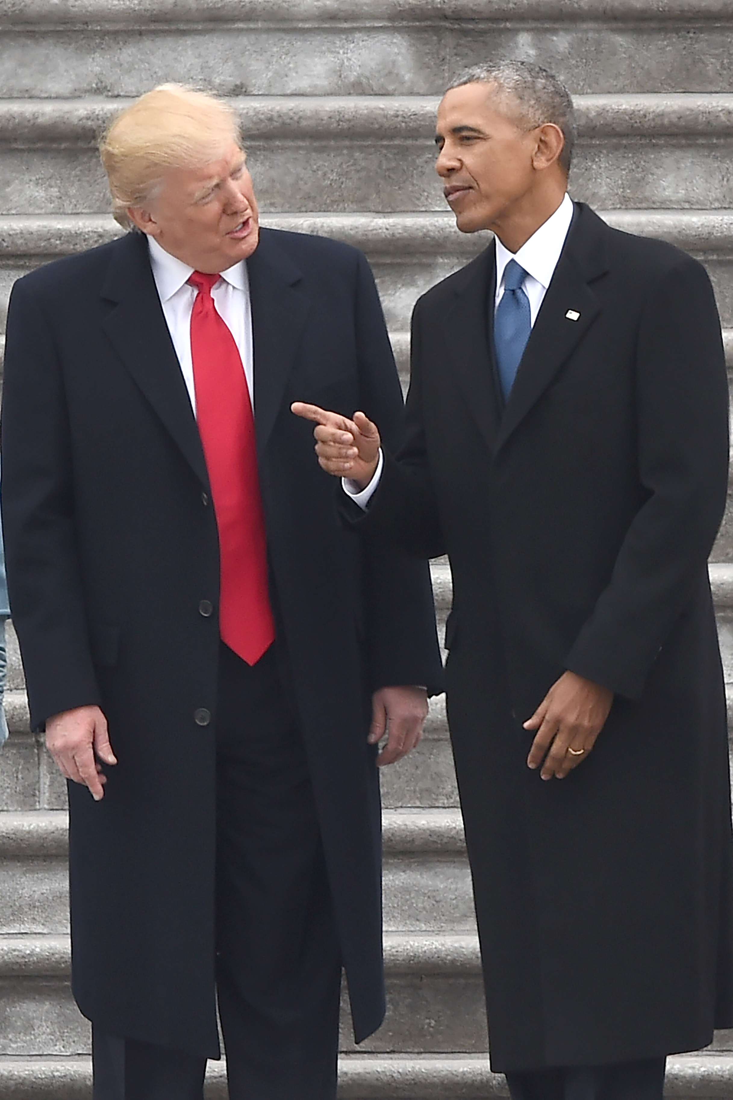 Donald Trump and Barack Obama