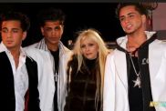 Victoria Gotti with her sons including Carmine