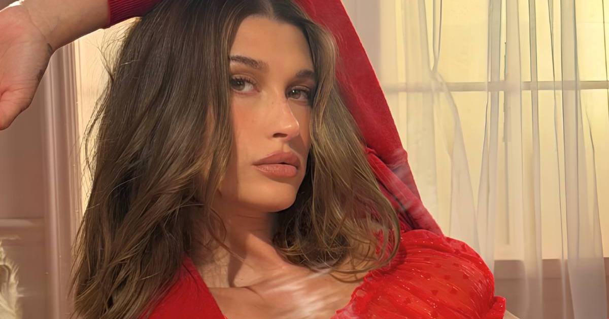 Hailey Bieber’s Cropped Top Puts Her Belly Button on Display