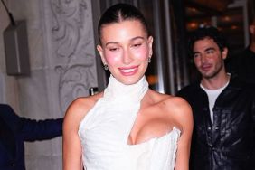 Hailey Bieber's Plunging Guizio Micro Minidress Is Hanging on by 2 Strings