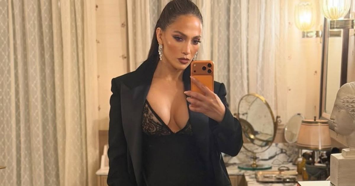 Jennifer Lopez Makes a Risqué Sheer Dress Look Like No Big Deal