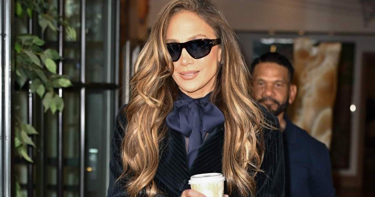 Jennifer Lopez's Sheer Tights Steal the Spotlight Beneath Her Minidress in NYC