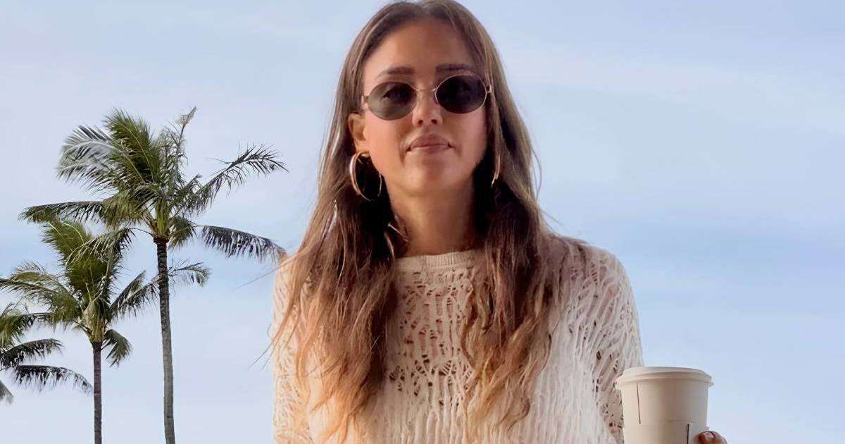 Jessica Alba’s Pantsuit Leaves Just Enough Room for a Peek at Her Toned Abs