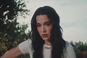Katy Perry Gives Out Sexy Cheerleader Vibes in Sequin Bra-Top & Mini Skirt