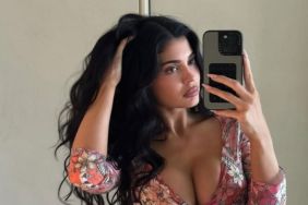 Kylie Jenner's Skintight White Top Flashes a Hint of Abs