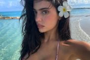 Kylie Jenner’s Thong Peeks Through a Completely Sheer Mini Skirt