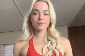 Livvy Dunne high-cut swimsuit Baywatch