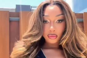 Megan Thee Stallion's Unzipped Body-Hugging Top Plunges Dangerously Low