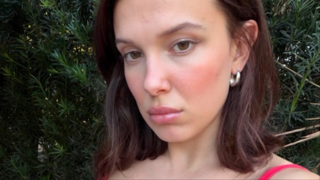 Millie Bobby Brown tiny micro minidress