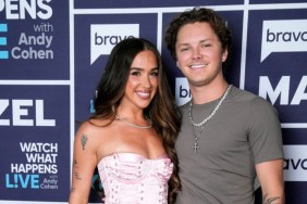Ariana Biermann and Hudson McLeroy backstage at Watch What Happens Live
