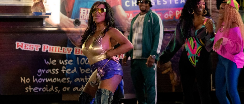 Kelli Potter dancing in a gold top on Real Housewives of Atlanta Season 17