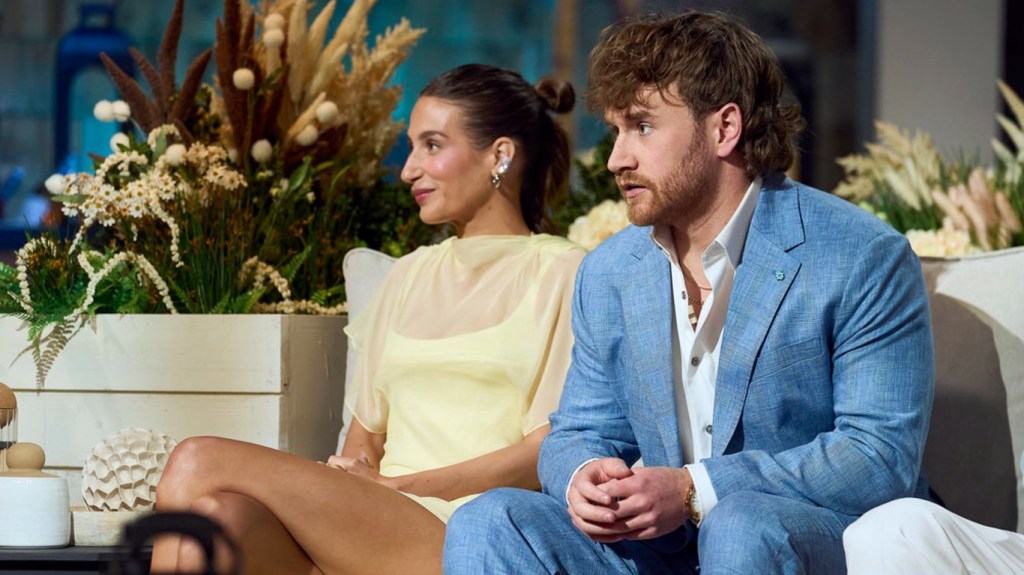 Amanda Batula and West Wilson at the Summer House Season 10 reunion