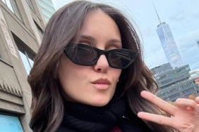 Nina Dobrev Makes a Statement in a Surprisingly High-Cut Mini Skirt