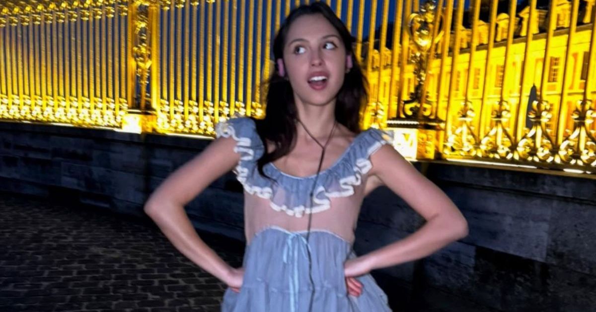 Olivia Rodrigo's Leggy Look Features a Skirt That's Barely Visible While Seated