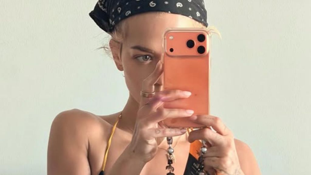 Rita Ora’s Plunging Dress Makes It Impossible to Look Away From Her Cleavage