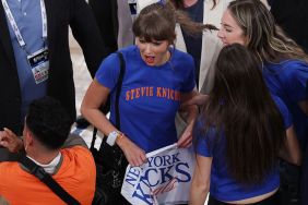 Taylor Swift Brings Thigh Slit Jeans & $4K Dior Bag to Courtside Style