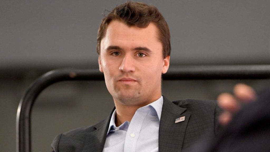 Protester Impersonates Charlie Kirk in Dramatic Display at Erika Kirk TPUSA Event