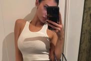 Kylie Jenner's Knicks Look Is Defined by Daring Plunge & Tight Fit