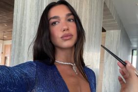 Dua Lipa's Halter Dress With a Never-Ending Cut Leaves Very Little Covered