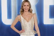 Emily Blunt's Tamara Ralph Gown Has a Fully Sheer Sculptural Bodice