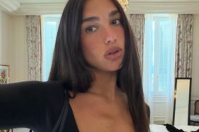 Dua Lipa Goes Pantless in Nothing but a Shirt on the Streets of Italy