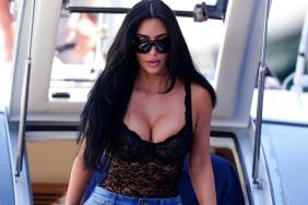 Kim Kardashian’s Plunging Gucci Bodysuit Is See-Through in All Risky Ways