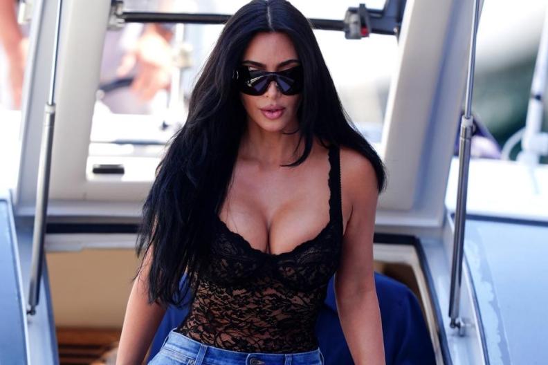 Kim Kardashian’s Plunging Gucci Bodysuit Is See-Through in All Risky Ways
