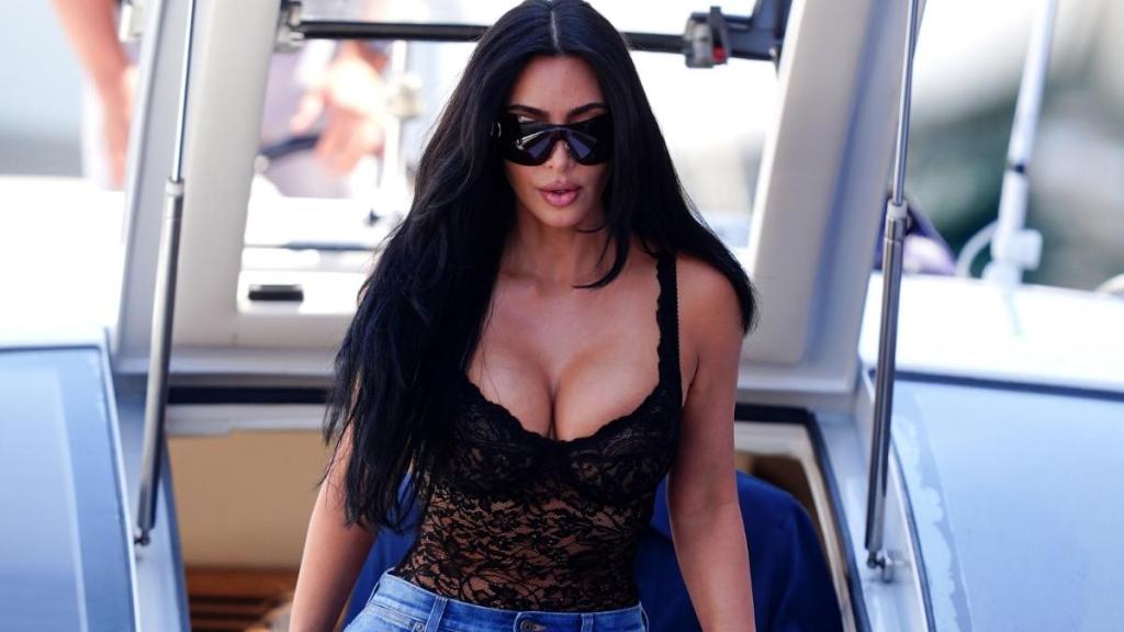 Kim Kardashian’s Plunging Gucci Bodysuit Is See-Through in All Risky Ways