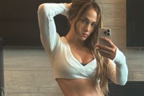 Jennifer Lopez's Micro Minidress & Knee-High Boots Get a Thom Browne Upgrade