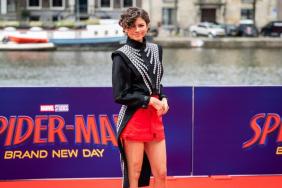 Zendaya's Louis Vuitton Micro Miniskirt Rides High up Her Thighs