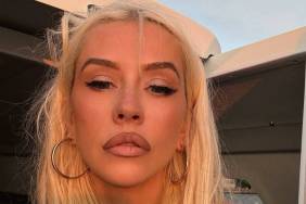 Christina Aguilera's High Slit Tom Ford Dress Also Dips Dangerously Low