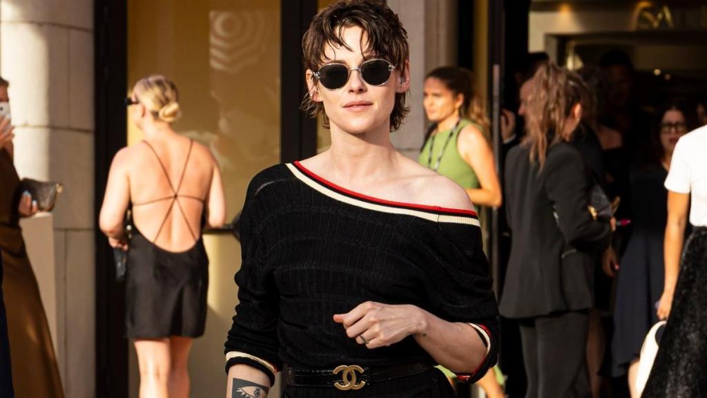 Kristen Stewart Gives Chanel Micro Shorts Unexpected Minidress Layering Twist