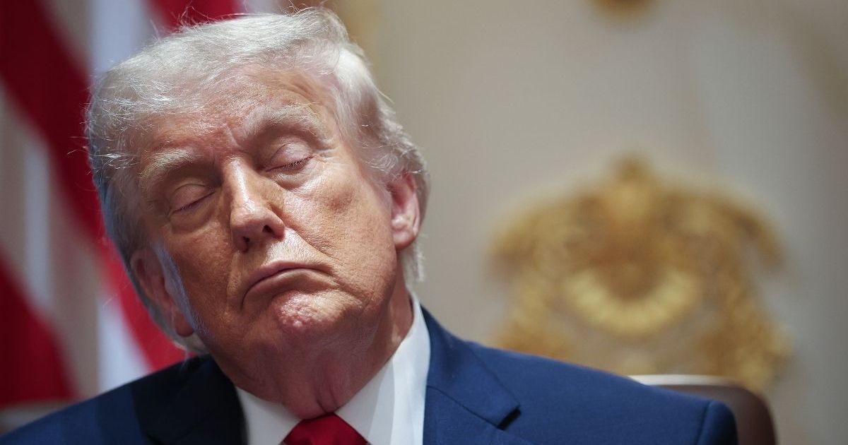 Donald Trump Appears to Fall Asleep During Knicks Game & the Internet Notices