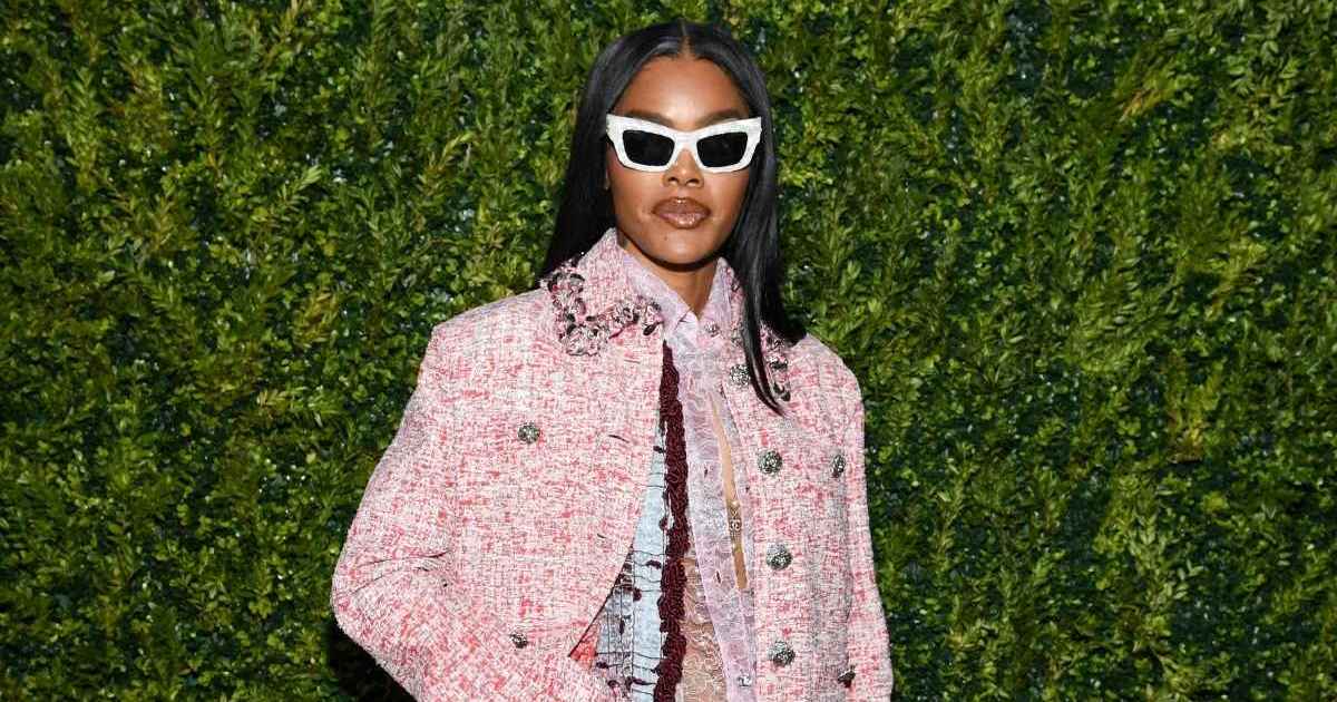 Teyana Taylor's Unbuttoned Chanel Shirt Couldn't Be More See-Through