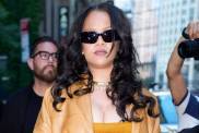 Rihanna Keeps It Sultry in Plunging Body-Hugging Alaia Dress With a $9K Twist