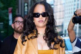 Rihanna Keeps It Sultry in Plunging Body-Hugging Alaia Dress With a $9K Twist