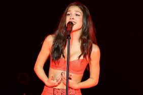 Olivia Rodrigo’s Micro Outfit Gets Completely Swallowed by Her Jacket