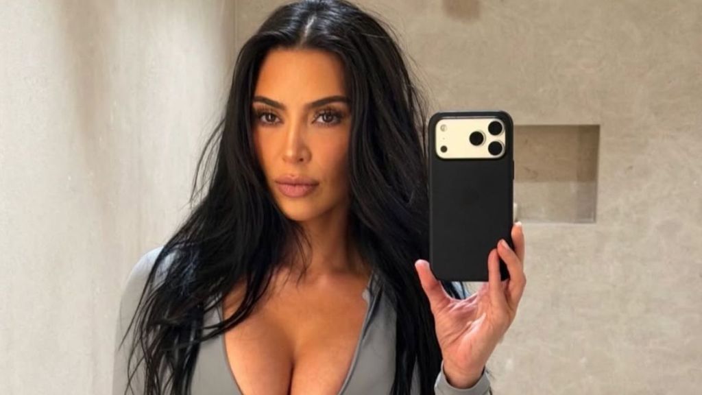 Kim Kardashian Gives Plunging Bra Top & High Slit Skirt a Rick Owens Edge