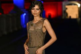 Zendaya's Versace Micro Miniskirt & Crop Top Keep Her 'Spider-Man' Streak Going