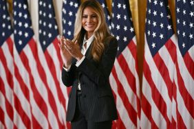 Melania Trump Gives Dolce & Gabbana Power Suit a Cheeky Mob Wife Twist