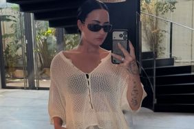 Demi Lovato Goes Bolder Than Ever in a Completely Sheer White Skirt