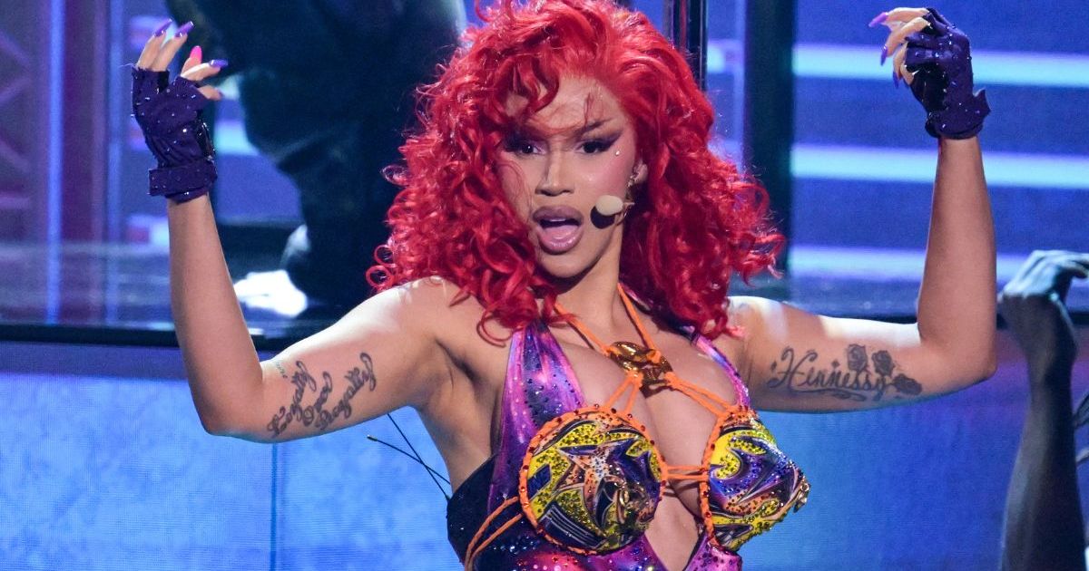 Cardi B Nearly Spills Out of Deeply Plunging Fit With&hellip;