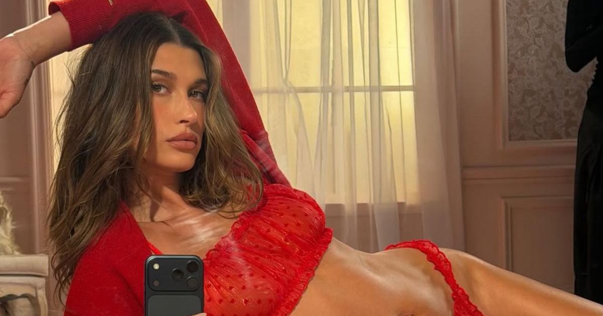 Hailey Bieber Lets Ice Cream Melt on Her Teeny Tiny Bikini