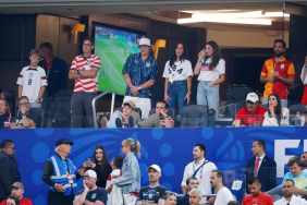 Paris Hilton & Brad Pitt Make Surprise FIFA World Cup Appearance
