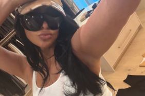 Kim Kardashian Gives a Sneaky Thong Peek in Barely-Covered Bikini