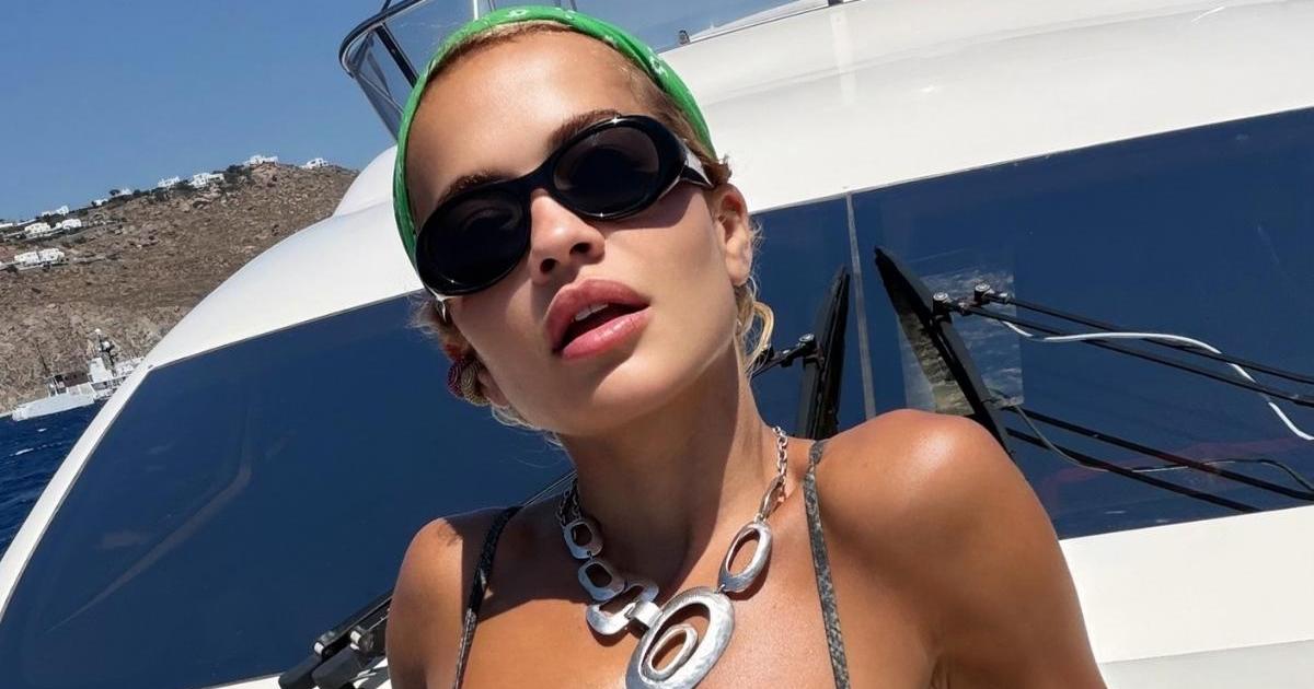 Rita Ora's Tiny Silver Bikini Reveals More Than Expected in Sun-Kissed Photo