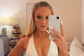 Zara Larsson Holds Her Bathrobe From Falling Apart & Exposing It All