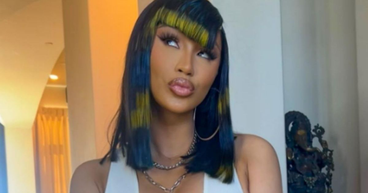 Cardi B’s Super Low-Cut Swimsuit Rides Dangerously High