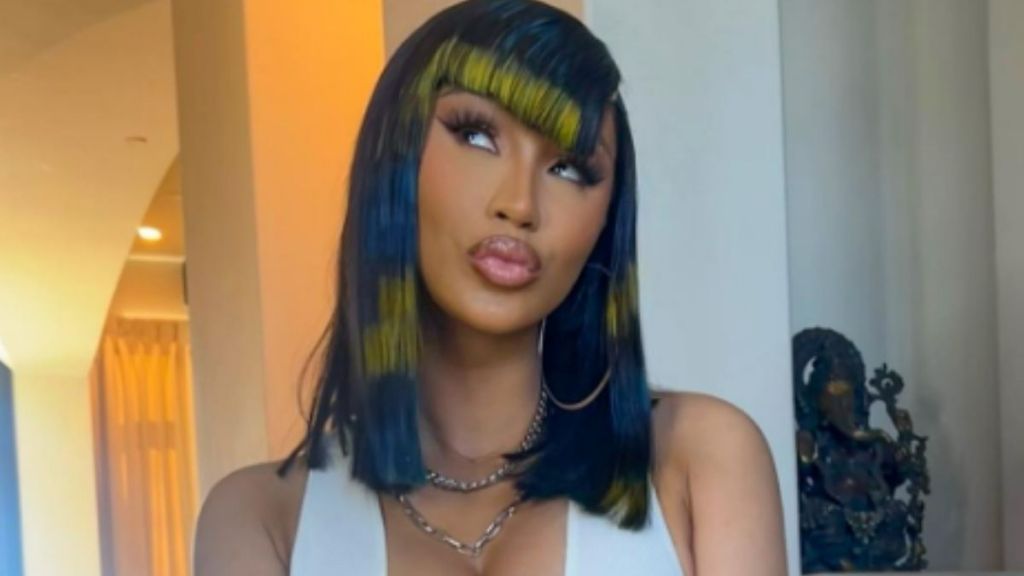 Cardi B's Super Low-Cut Swimsuit Rides Dangerously High